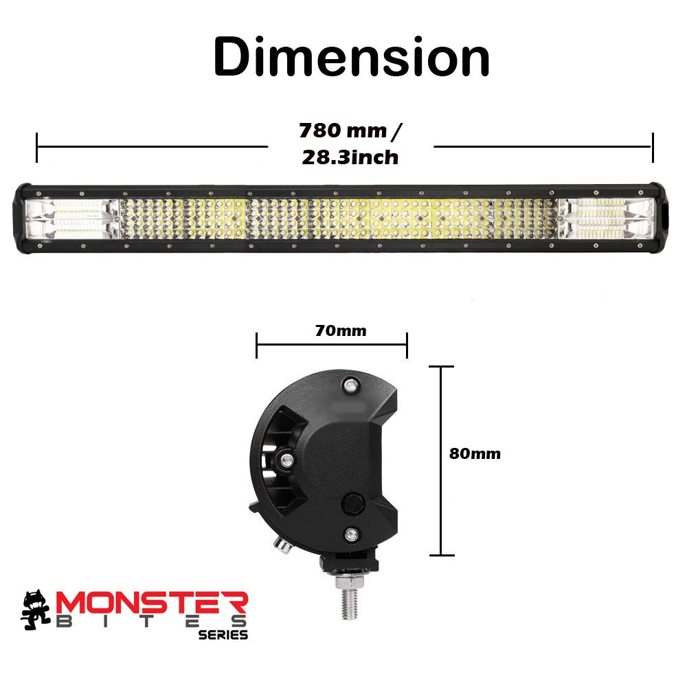 28in Philips Quad Row LED Light Bar — view 3