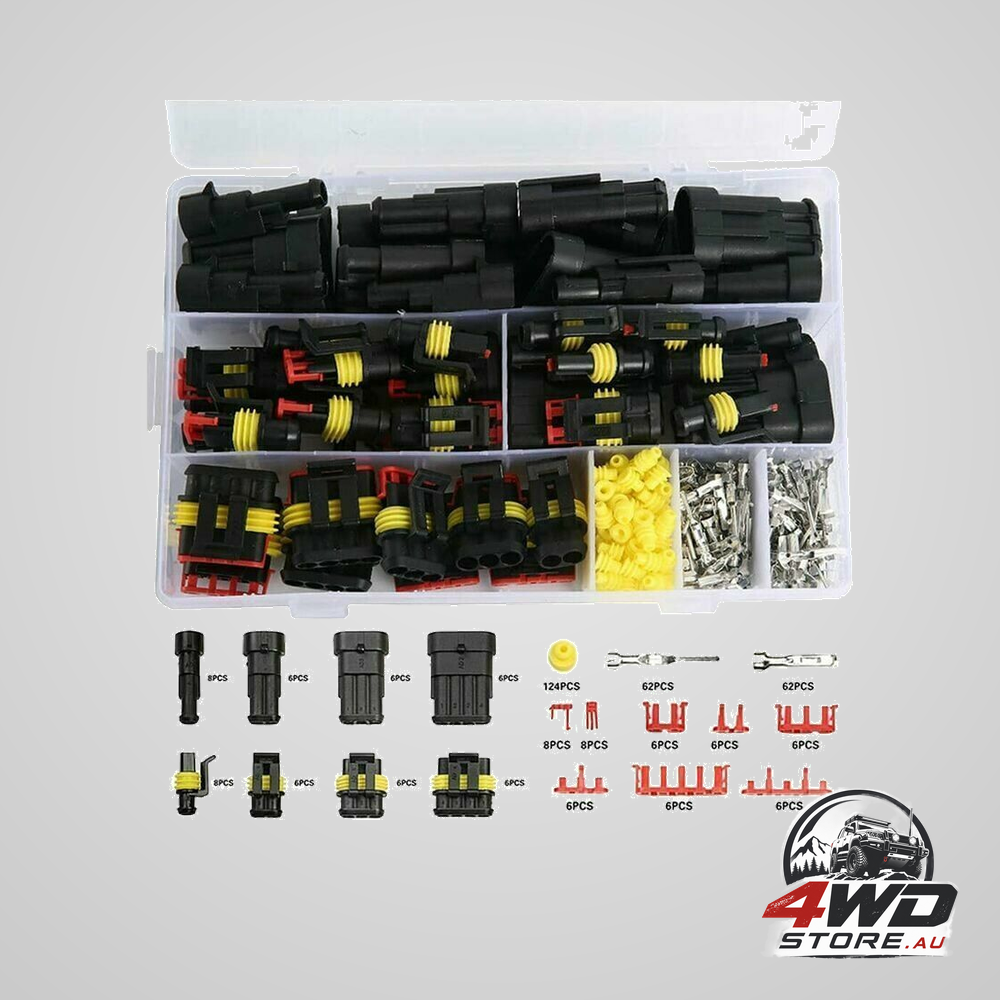 352-piece waterproof electrical connector kit for car, scooter and motorcycle