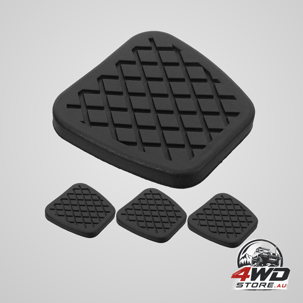 4-piece anti-slip rubber car pedal covers for clutch and brake