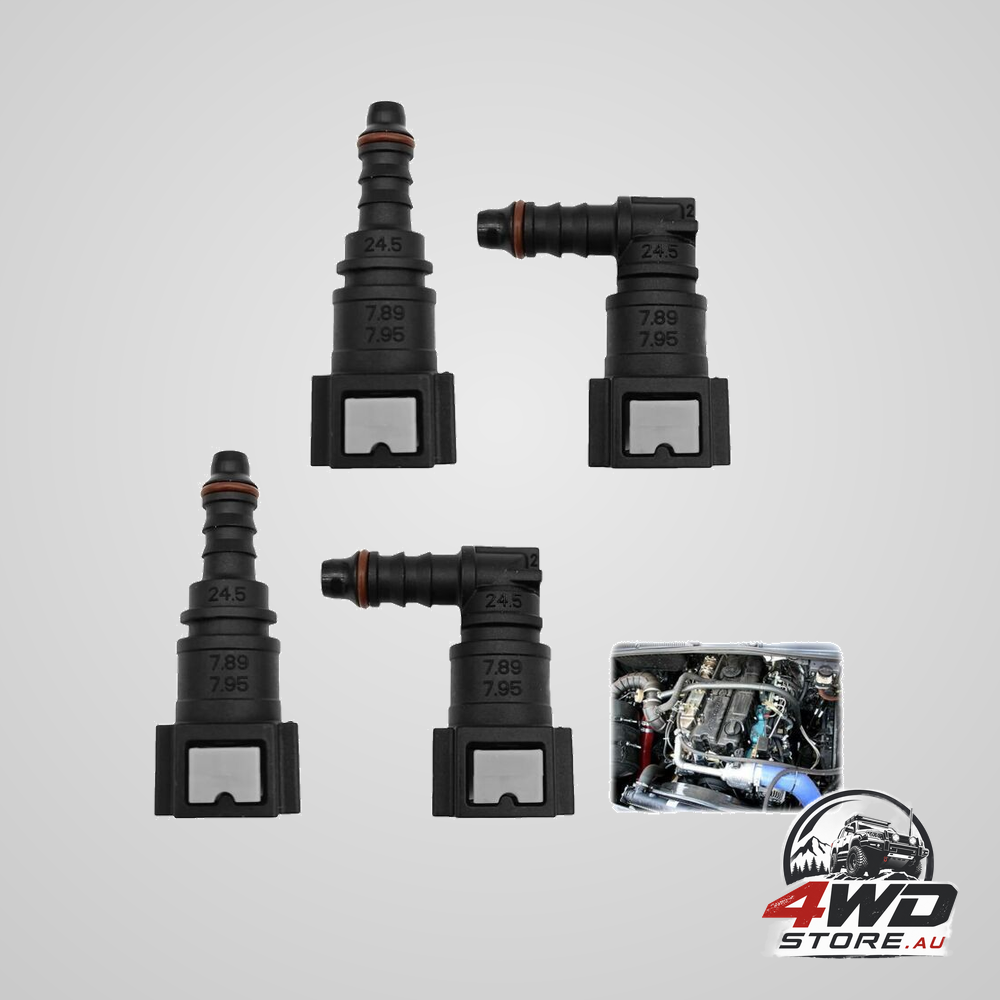 Quick fuel and diesel hose connector, 7.89mm and 8mm