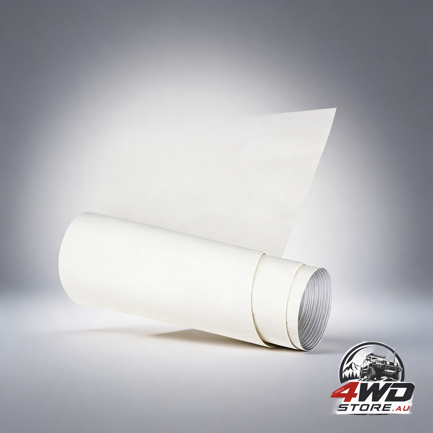 White self-adhesive faux leather repair patch for car seats and bags, 150 x 40cm