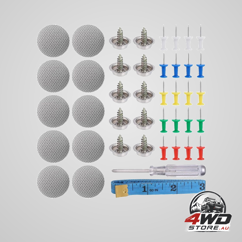60-pack car roof lining headliner repair mounting caps and screws