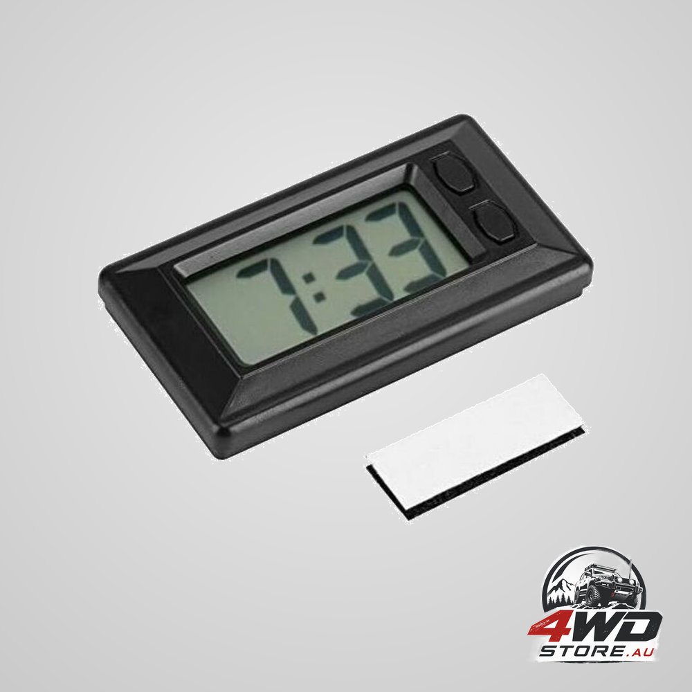 LCD digital electronic clock for car dashboard and desk, 77 x 42.4 x 17.7mm