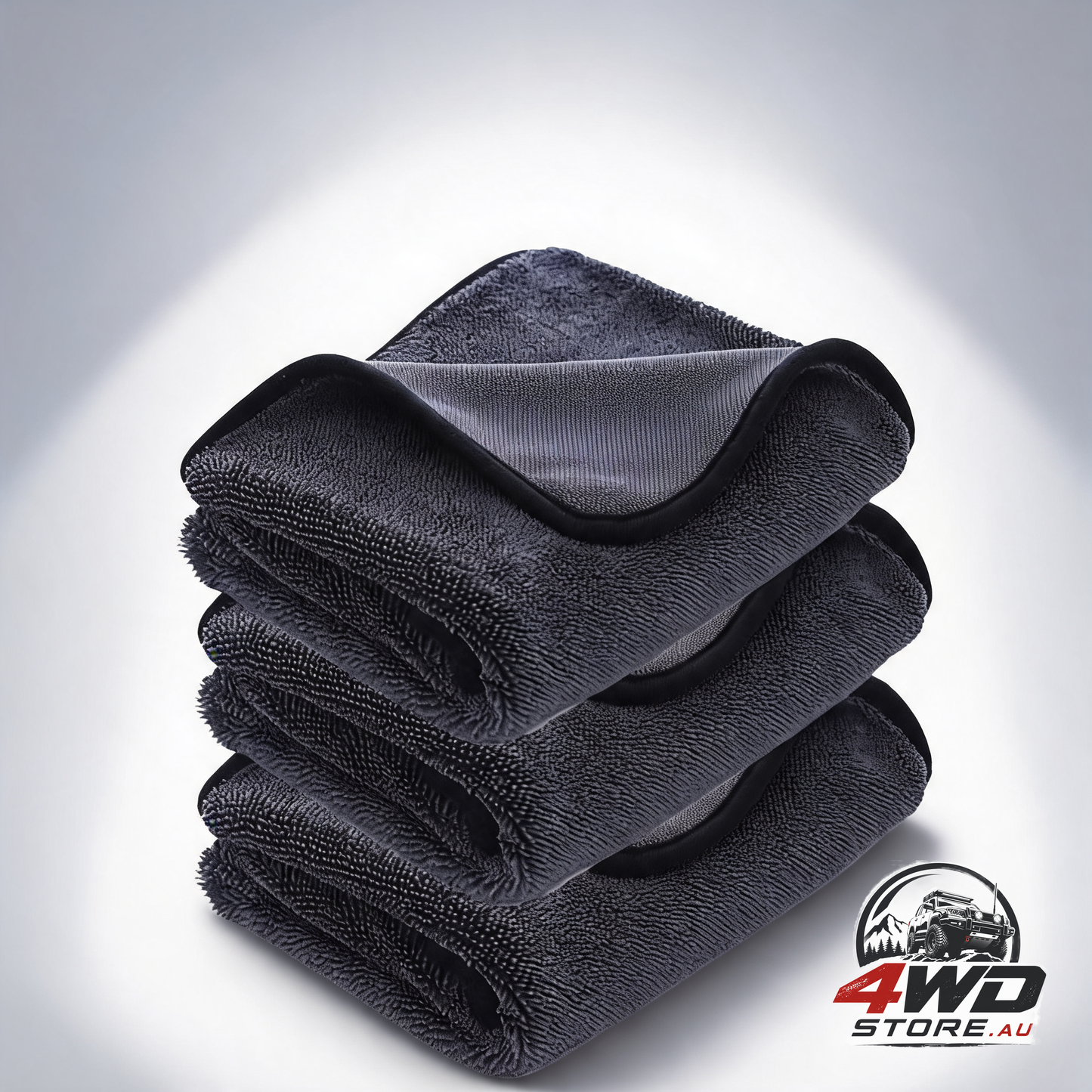3-pack lint-free XXL microfibre cleaning cloth for car and home, 40 x 60cm