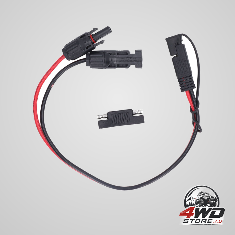 Solar panel to SAE adapter cable, 12AWG PVC copper for motorbike and cars