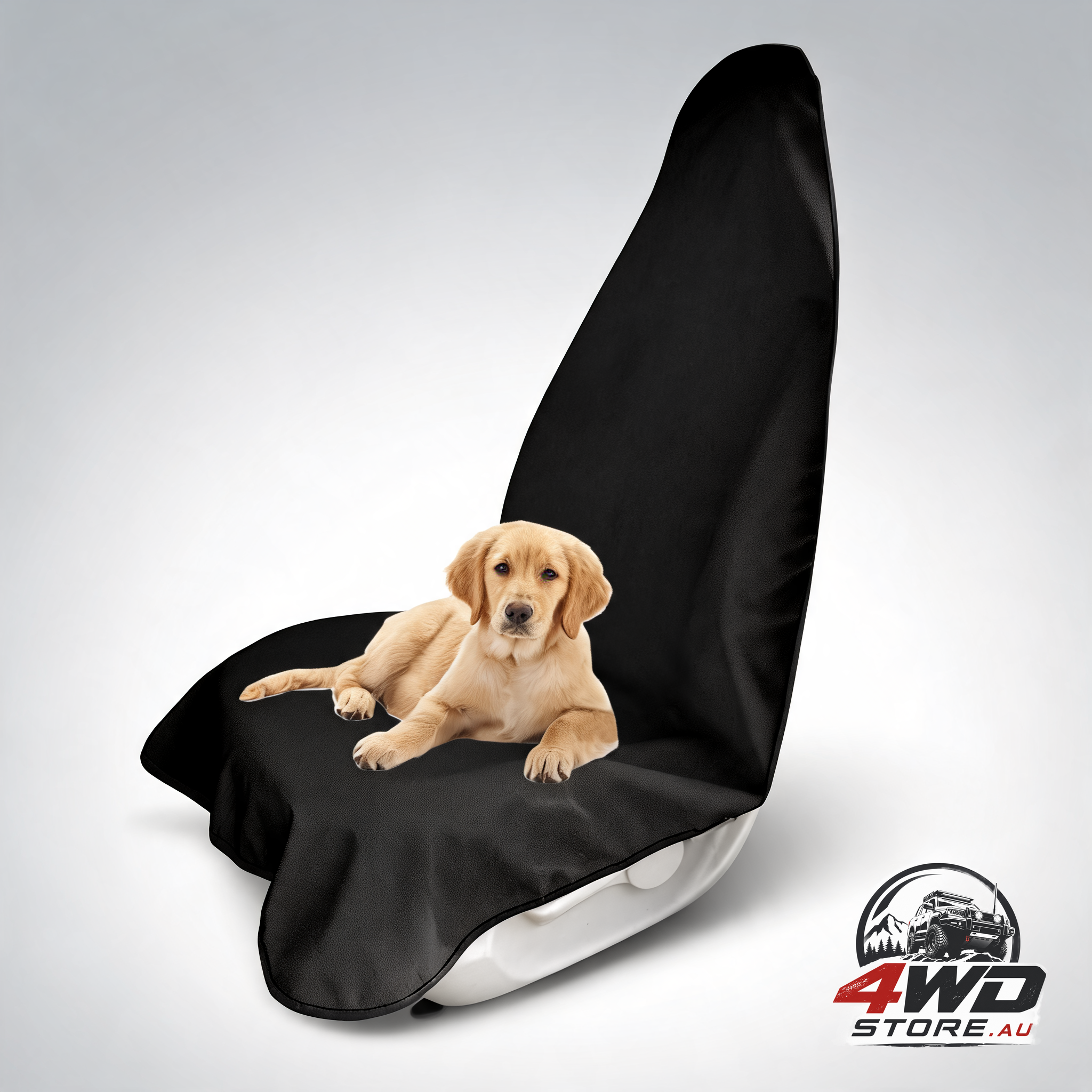 Waterproof car seat cover towel, anti-slip sweat protector for car, truck and SUV, black