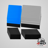 20-pack black felt edge vinyl squeegee tool 4 and 6 inch for car vinyl wrapping