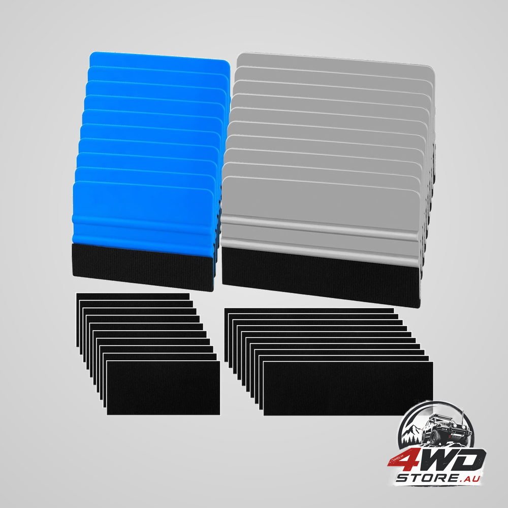 20-pack black felt edge vinyl squeegee tool 4 and 6 inch for car vinyl wrapping