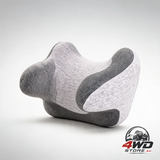 Ergonomic memory foam car neck pillow headrest cushion with adjustable strap