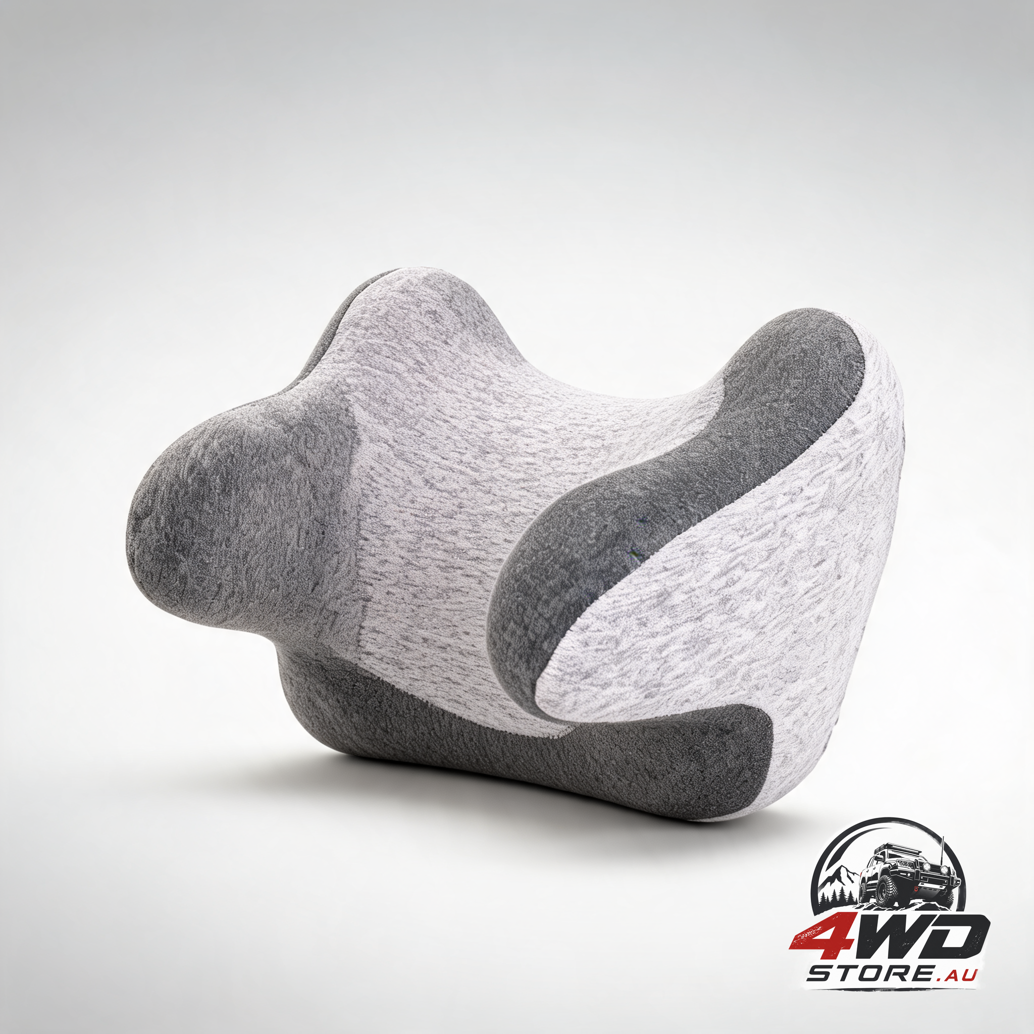 Ergonomic memory foam car neck pillow headrest cushion with adjustable strap
