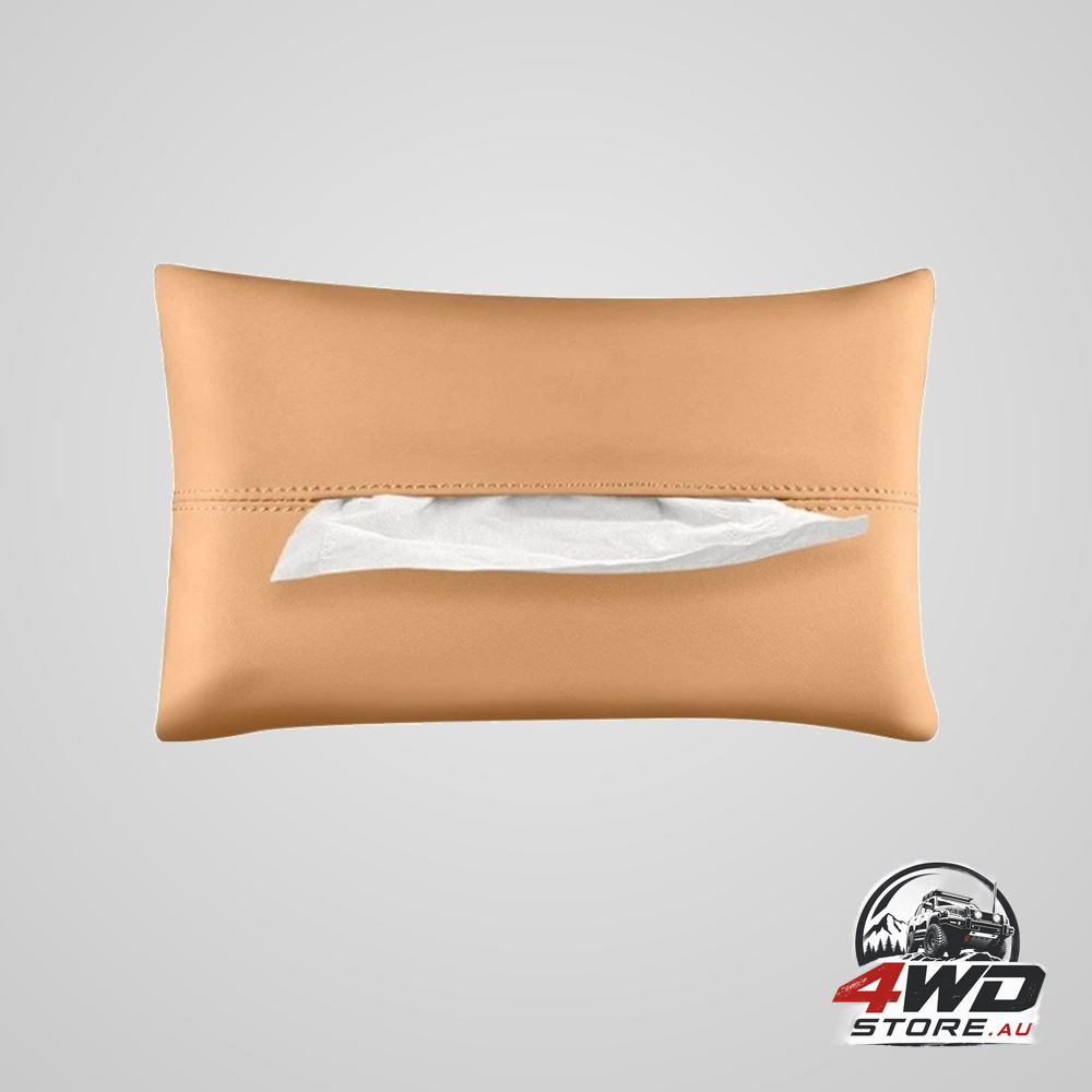2-pack car sun visor tissue holder camel brown — view 7