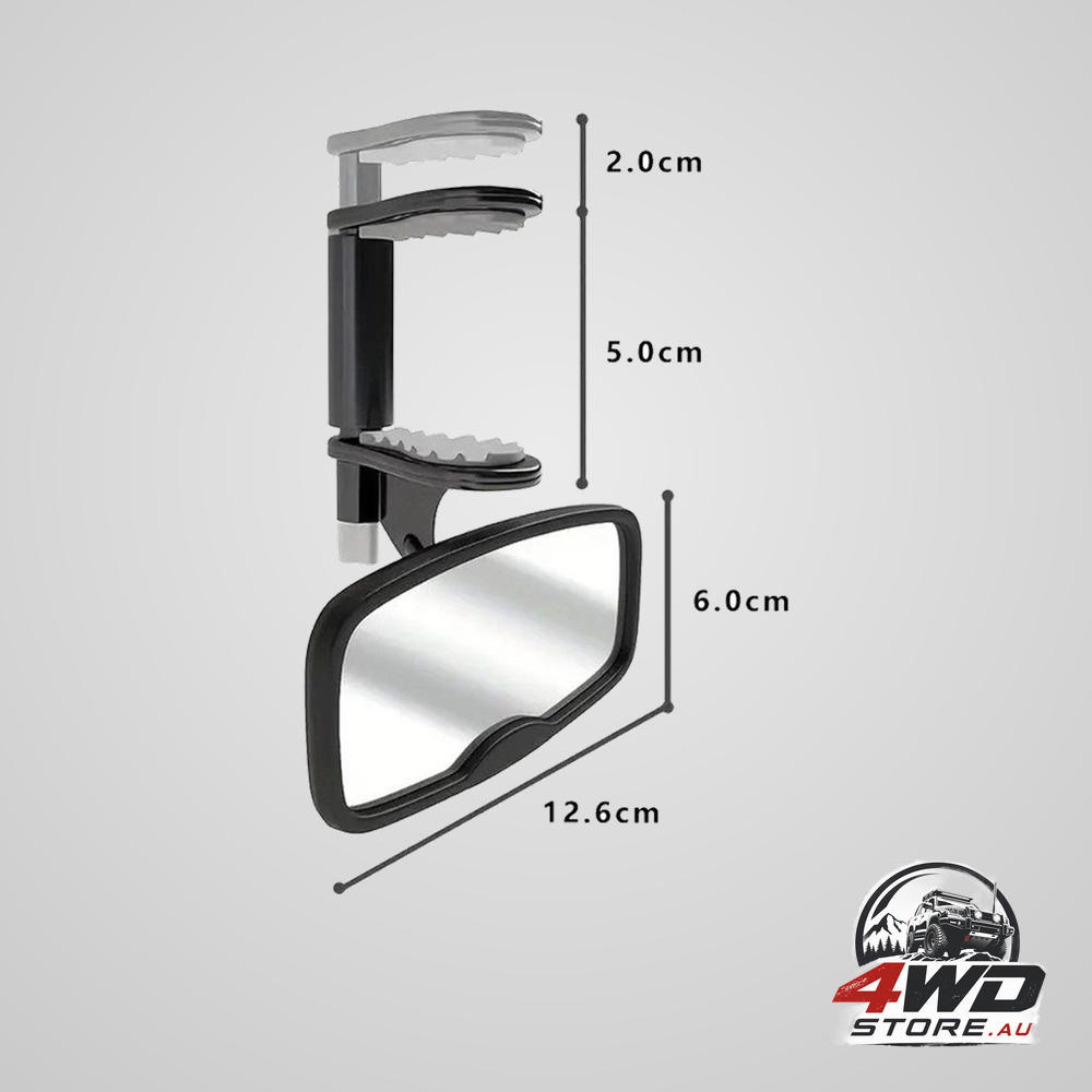 Forward-facing clip-on baby car mirror, shatterproof and shakeproof