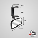 Forward-facing clip-on baby car mirror, shatterproof and shakeproof