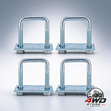 4-pack galvanised leaf spring clamp kit — view 7