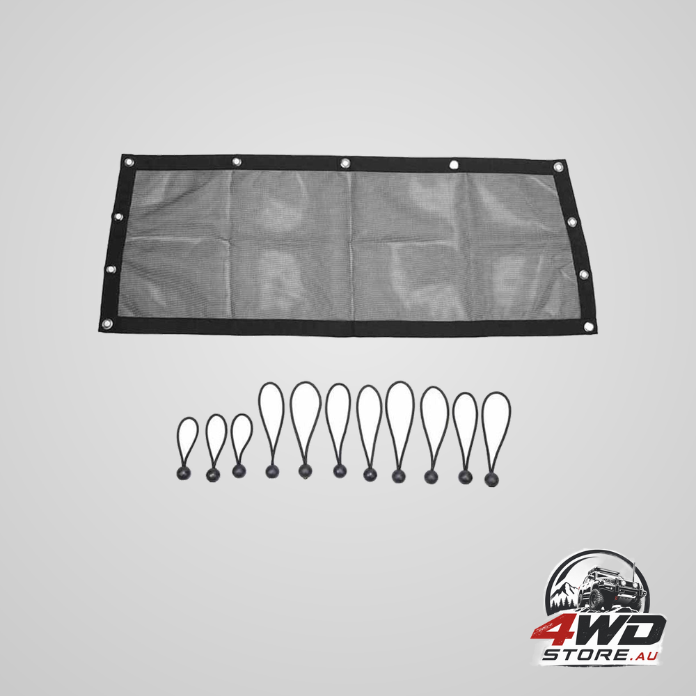 UTV soft rear window mesh net for airflow and debris protection
