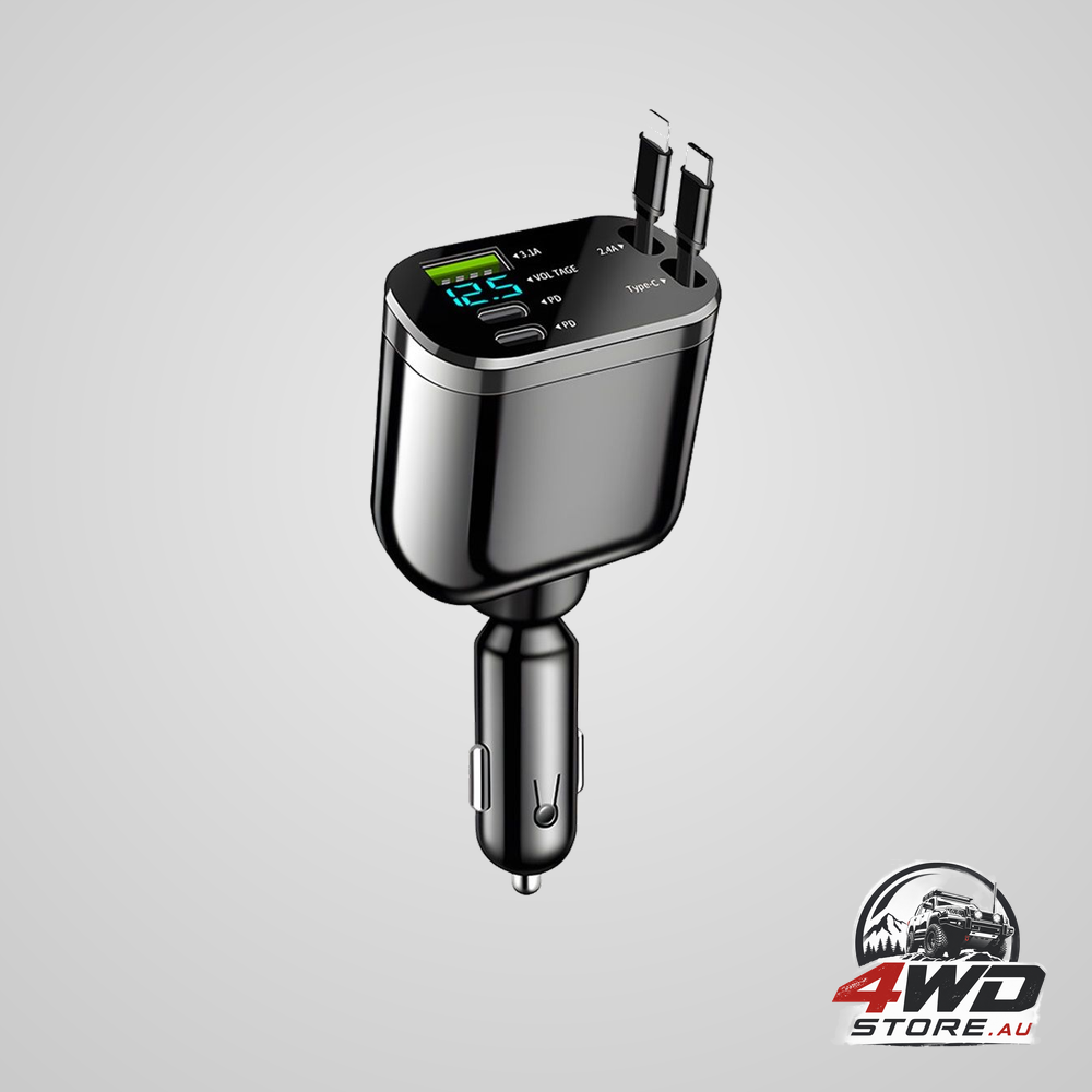 Retractable USB-C car charger adapter — view 8