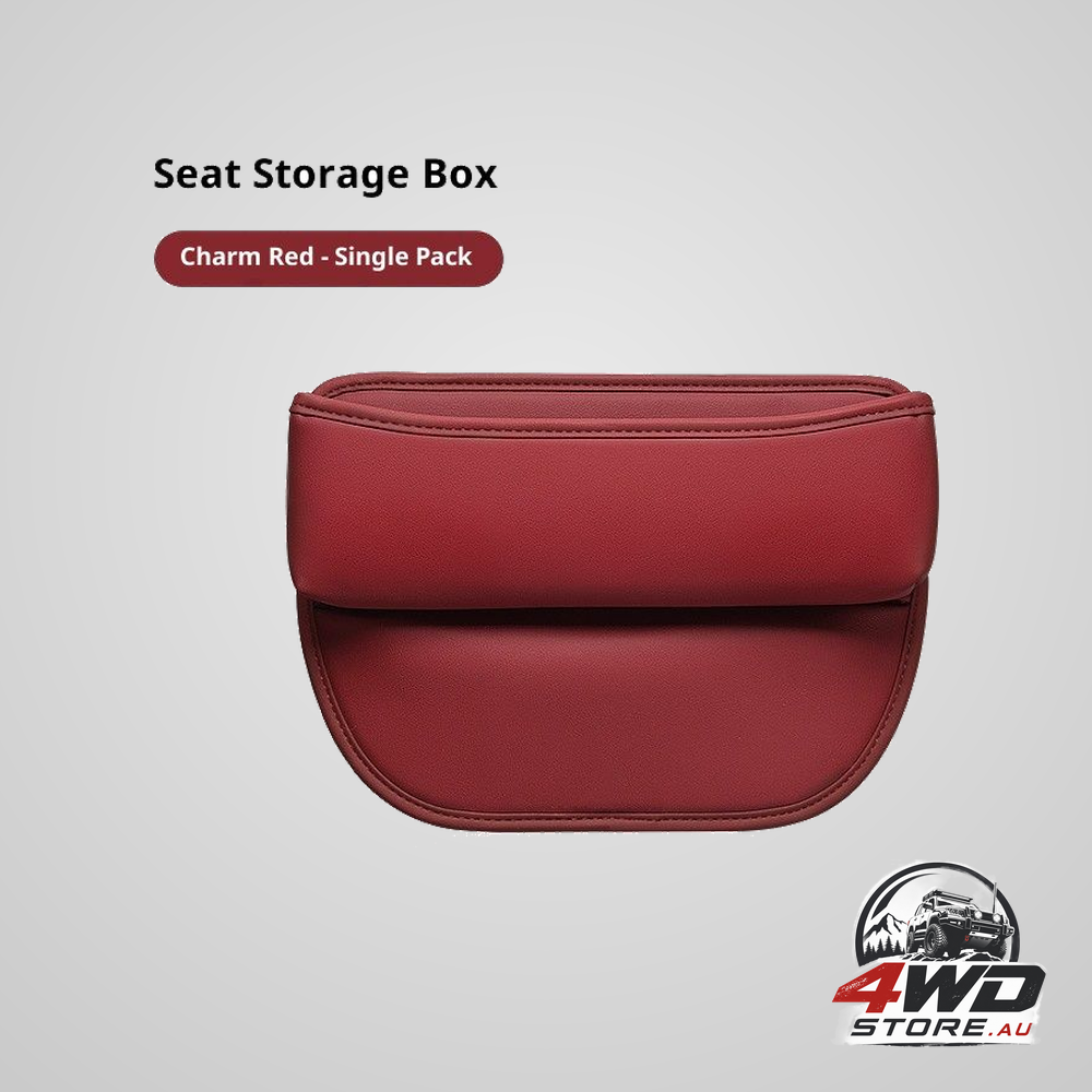Leather car seat gap filler burgundy — view 7