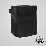 Car rubbish bin with lid, leak-proof waterproof hanging trash bag for SUV, black