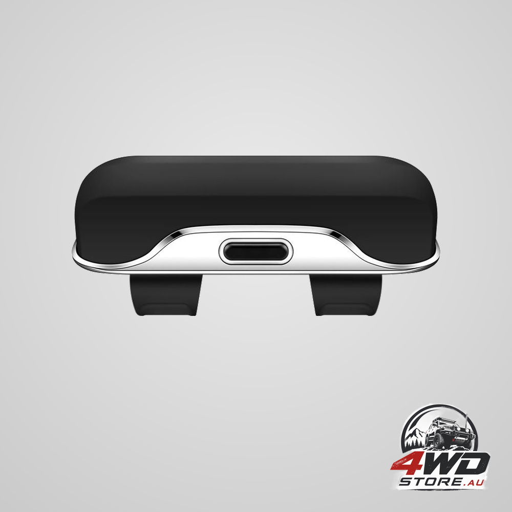Car sun visor sunglasses holder clip and glasses case, universal, black