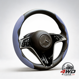2-pack soft breathable anti-slip faux leather car steering wheel cover