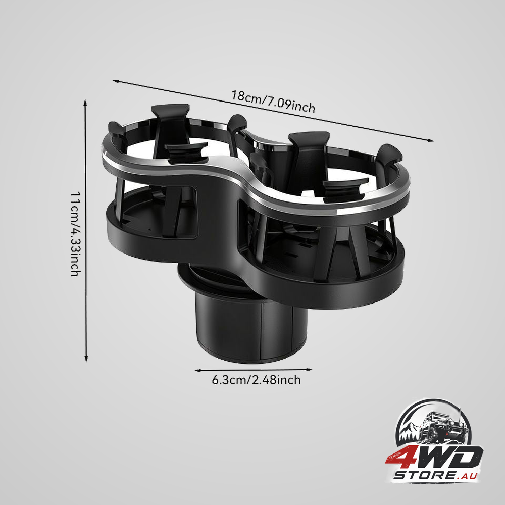 Universal car cup holder expander and extender