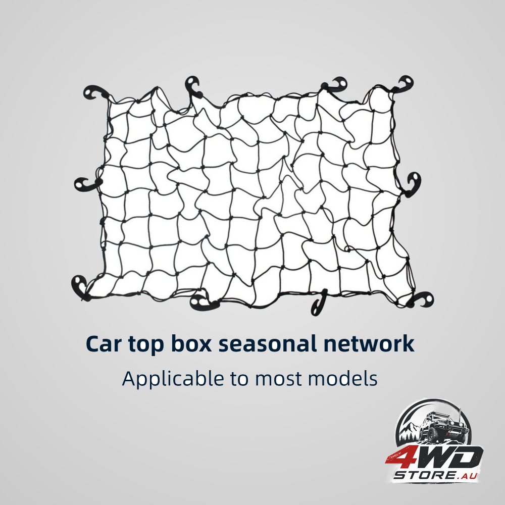 120 x 80cm car roof cargo net with 10 hooks for luggage storage and travel