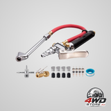 10-120 PSI heavy duty tyre pressure gauge with inflator air chuck for car and truck