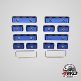 12-pack blue aluminium spark plug wire separator divider for 8-10mm racing wires
