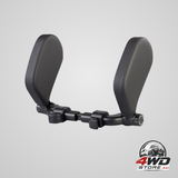 U-shaped adjustable car headrest pillow with neck support, black, small