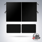 5-piece car window sun shades with side shades and rear divider, UV protection
