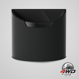 Leak-proof mini car rubbish bin for SUV and truck with removable liner, black