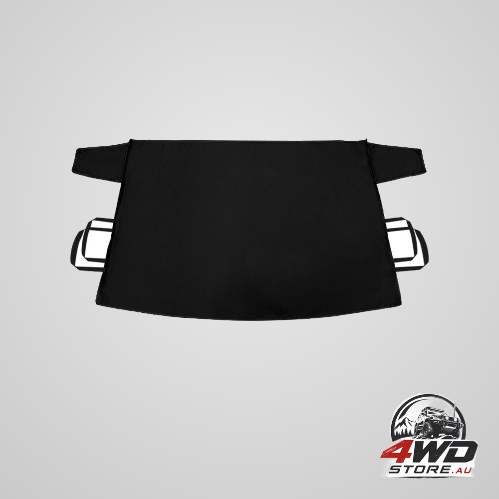 Universal 600D Oxford car windscreen snow cover with anti-theft straps, 69 x 42 inch