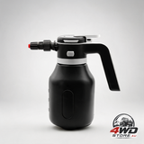Rechargeable electric foam sprayer for car wash and home cleaning, adjustable nozzle, black