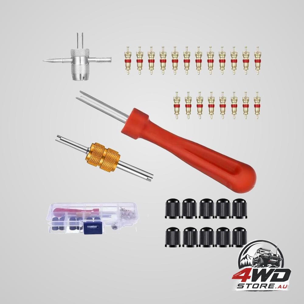 Valve core puller repair tool kit, double and single ended