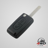 Citroen and Peugeot 2-button remote key fob case for 107, 207, 307 and 407
