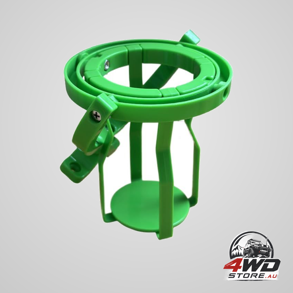 Gyroscope self-levelling no-spill cup holder for truck, tractor and bus, green
