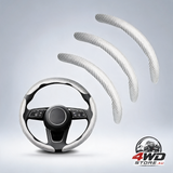3-pack universal carbon fibre car steering wheel cover, anti-slip segmented design