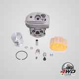46mm cylinder piston assembly air filter cover relief valve set fit for Husqvarna 555 560 562 XP chain saw