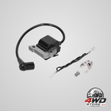 Ignition coil module with spark plug suitable for JONSERED chain saw 450 455 525 535 490 590