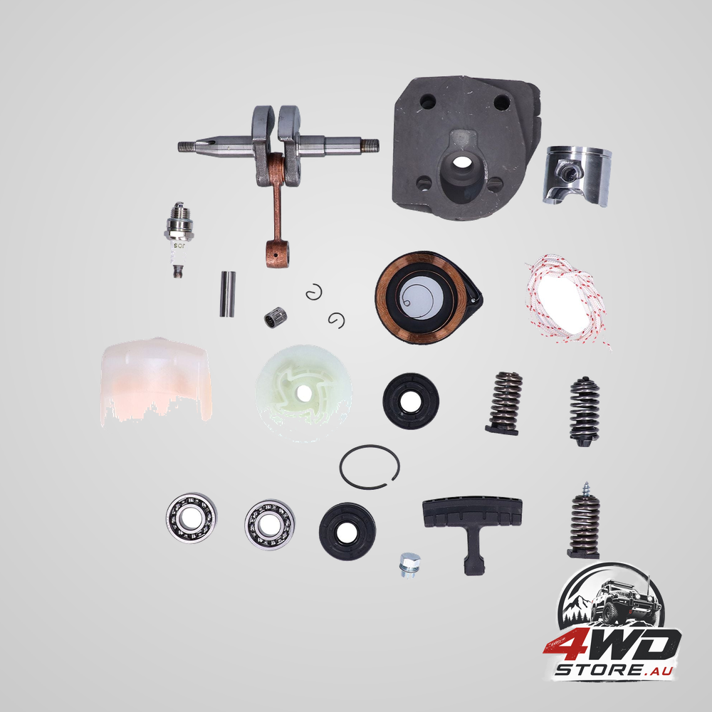 Cylinder piston assembly oil seal crankshaft spark plug kit 537253002 replacement for Husqvarna 340 345 350 chain saw