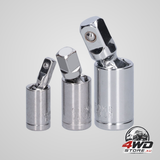 3pcs universal joint socket adapter 1/2 3/8 1/4 chrome vanadium steel conversion tool for ratchet wrench