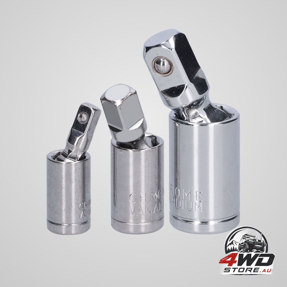 3pcs universal joint socket adapter 1/2 3/8 1/4 chrome vanadium steel conversion tool for ratchet wrench