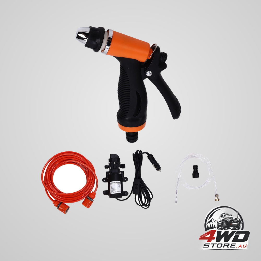 12V pressure washer 100W portable car washer pump cleaning kit for home garden G1/2 external thread