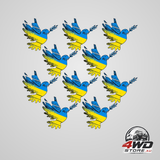 Peace in Ukraine sticker peace dove decoration decal sticker for car rear window refrigerator furniture UV resistant sticker