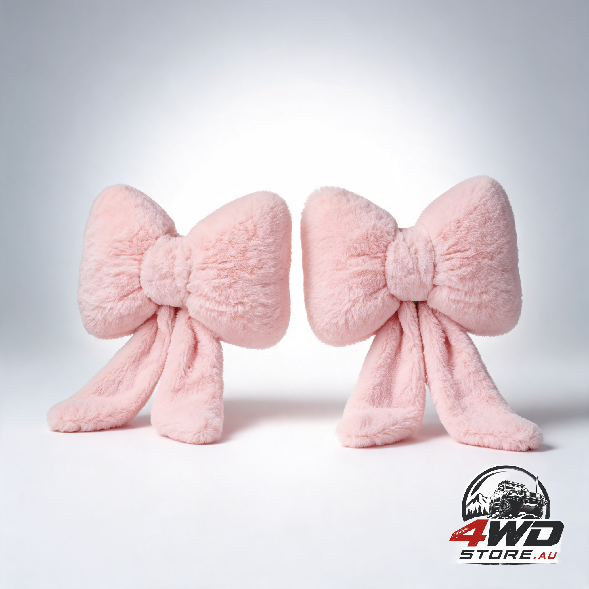 2 pcs car neck pillow plush butterfly bow car headrest pillow comfortable seat neck support cute head rest accessories for