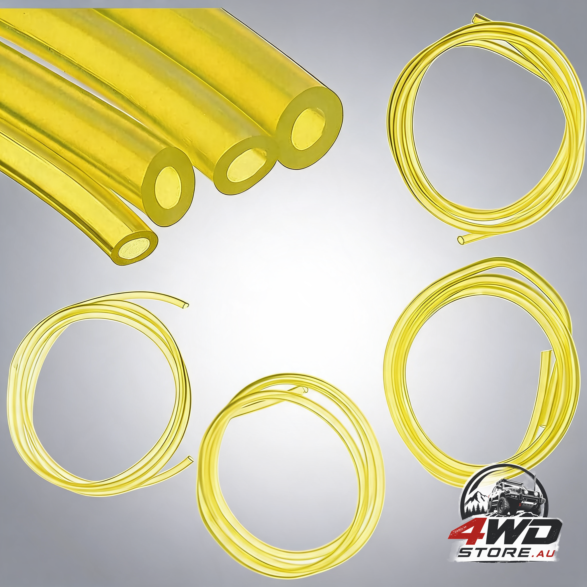4 pack fuel line hose 4 sizes 3 x 6 mm 3 x 5 mm 2.5 x 5 mm 2 x 3.5 mm