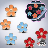 6pcs flower air vent clips car air freshener red orange blue daisy flowers vent clip car accessories for women