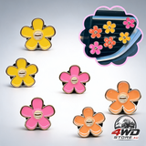 6pcs flower air freshener vent clips pink yellow orange daisy car decor accessories for women