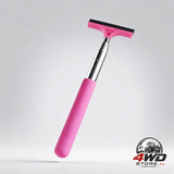 Telescopic car mirror wiper ABS & stainless steel 98cm extendable