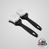 Car tyre & detailing brush 2-Pack stiff bristle scrubber for wheels